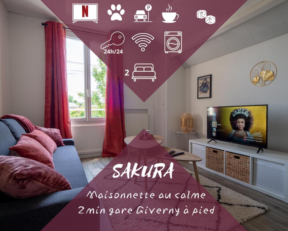 Villa Sakura -Maisonnette Gare Giverny Vernon  Exterior foto